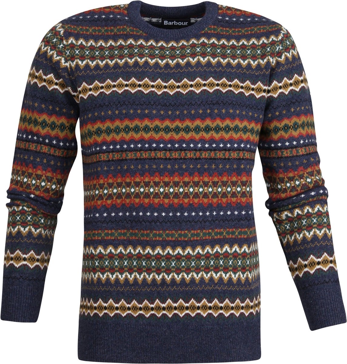 Barbour Pullover Wol Fairisle Dessin - Maat XL - Heren