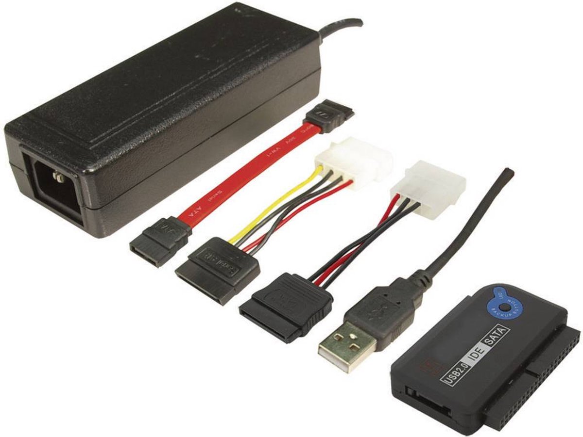 Adaptateur LogiLink USB 2.0 à 2.5 + 3.5 Zoll IDE + SATA HDD OTB | bol.com
