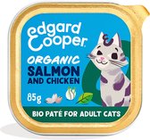 Edgard&Cooper Adult Pâté Bio 85 g - Nourriture pour chat - 16 x Saumon&Poulet