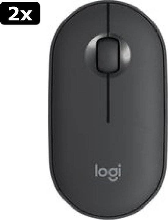 Lot De 2 Souris Sans Fil Bluetooth Ergonomiques Pour PC Portable - Noir - SODIAL - Neuf