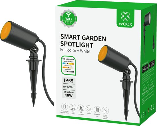 Projectielamp WiFi LED-Sterrenhemelprojector, met RGB-Dim-LED Stevig Geïntegreerd