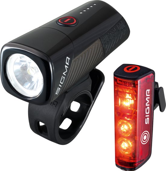 Sigma BUSTER 400 USB LED Fiets Verlichtingset 400 Lumen + Blaze Flash USB achter met remlicht functie - Li-ion accu - Oplaadbaar — afbeelding 2