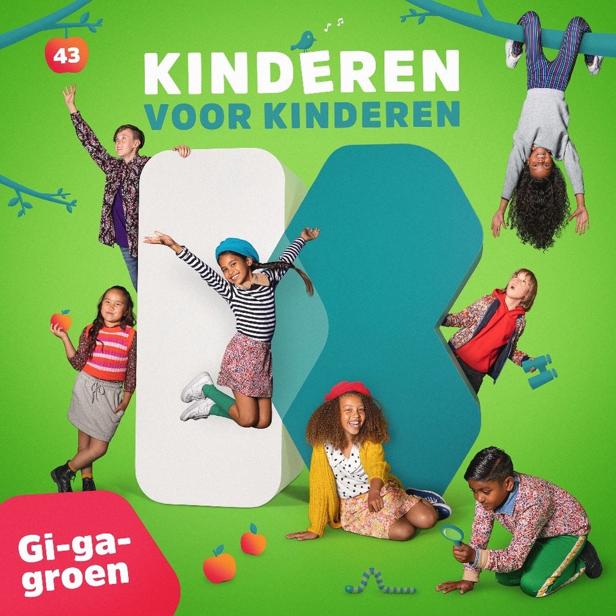 academisch Sitcom Vegetatie Kinderen Voor Kinderen - Deel 43 - Gi-ga-groen (CD), Kinderen voor Kinderen  | CD... | bol.com