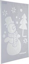 Modèles de fenêtre de Noël photos bonhomme de neige 54 cm - Décoration de fenêtre Noël - Modèle de jet de neige