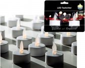 LED theelichtjes/waxinelichtjes wit 24x stuks - Sfeer lichtjes/lampjes