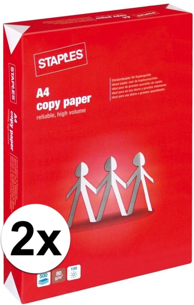 Decoderen Schijn markt Voordelig wit A4 papier 1000 vellen 80 grams | bol.com