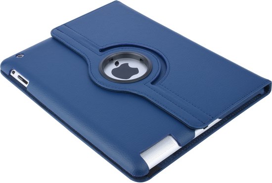 Apple iPad 2-3-4 Blauw 360 degrés de couverture rotative - Book Case Tablet cover