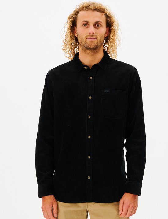 Rip Curl Heren Shirt State Cord L/S Shirt - Black