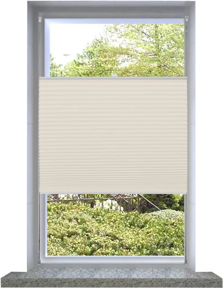 Decoways - Plisséjaloezie 50x150cm crème