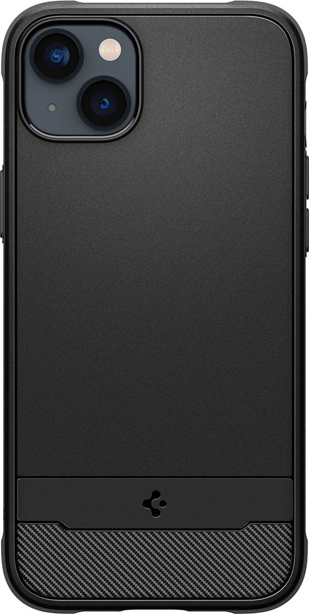 Spigen Rugged Armor Backcover magnetische ring iPhone 14 Plus hoesje - Zwart