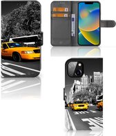 Beschermhoesje Geschikt voor iPhone 14 Telefoon Hoesje New York Taxi
