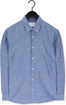 Selected Homme Slhslimnew-linen Shirt Ls W No Chemises - Light Blue