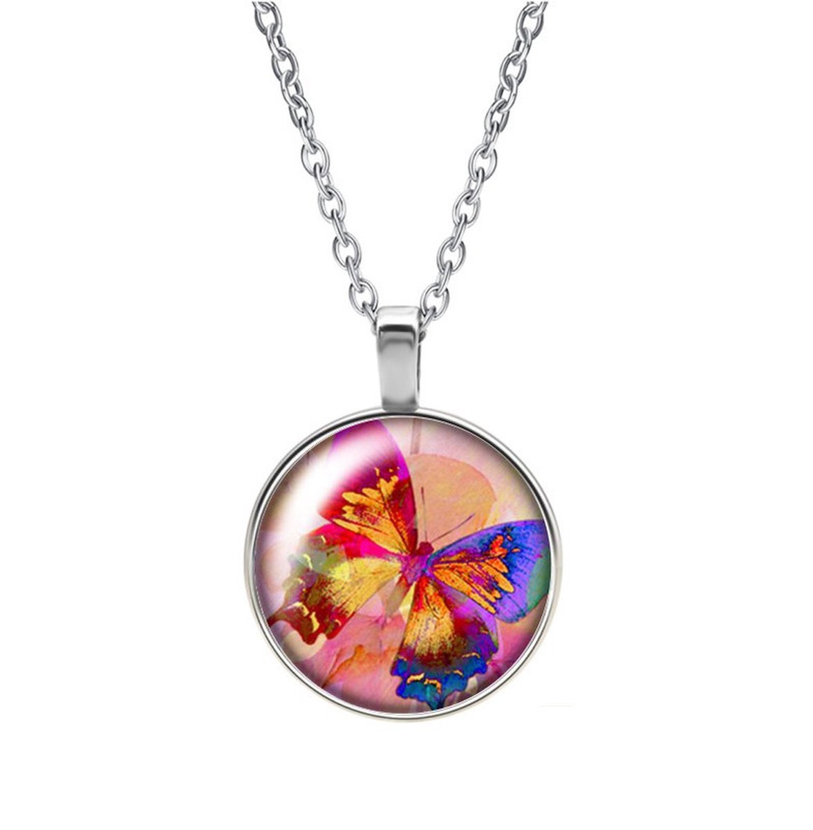 Ketting Glas - Vlinder