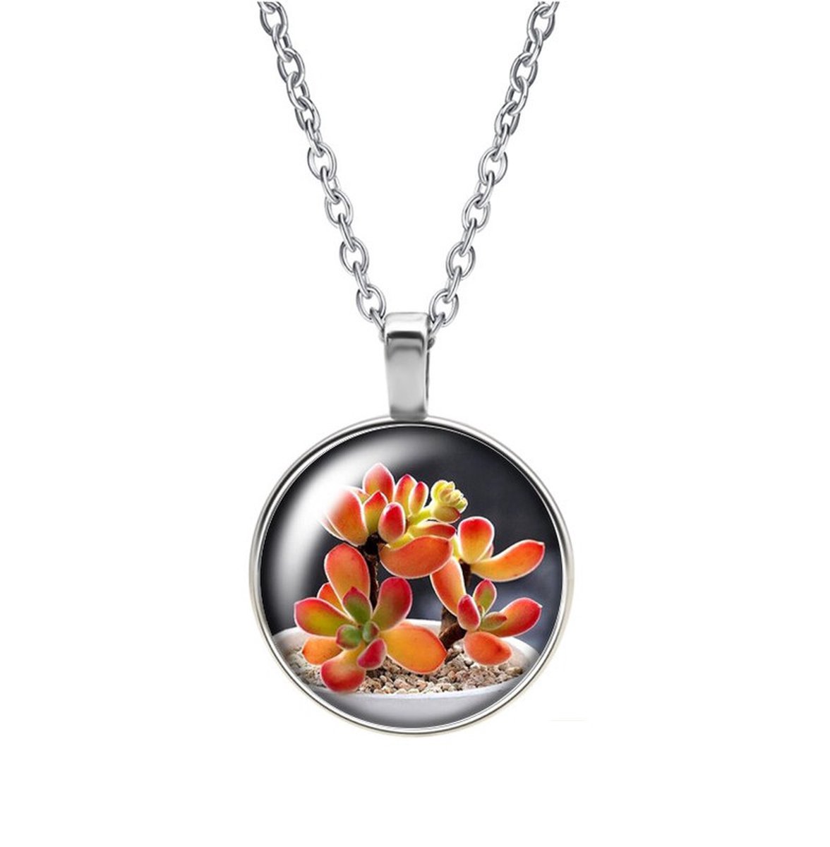 Ketting Glas - Bloem