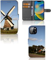 GSM Hoesje Geschikt voor iPhone 14 Mobiel Bookcase Molen