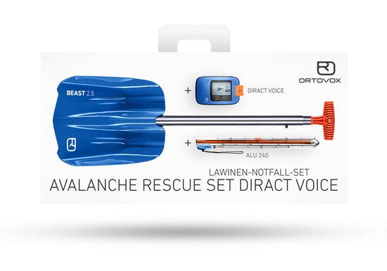 Ortovox Diract Voice reddingsset met sonde en schep