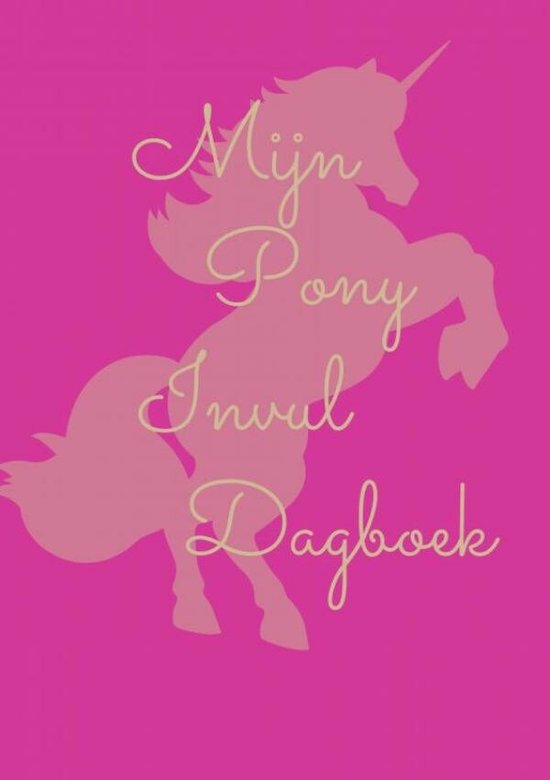 Mijn pony invul dagboek roze - cover