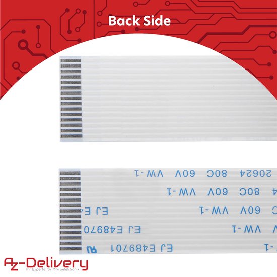 AZDelivery Caméra avec Câble Flexible de 15 cm Compatible avec