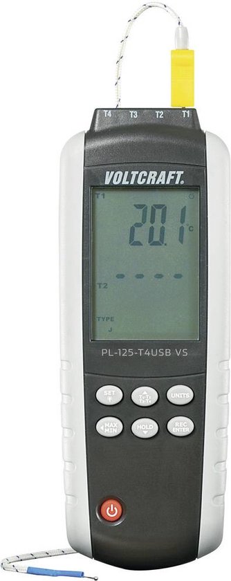 VOLTCRAFT PL-125-T4 Temperatuurmeter -200 - +1372 °C Sensortype K, J