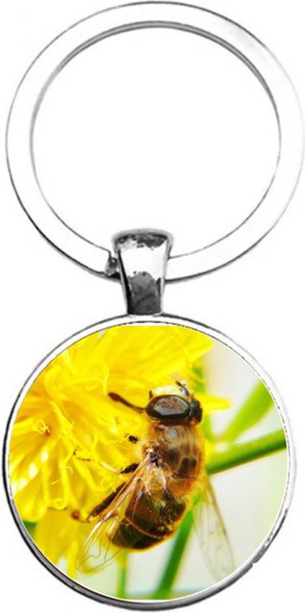 Sleutelhanger Glas - Bijen