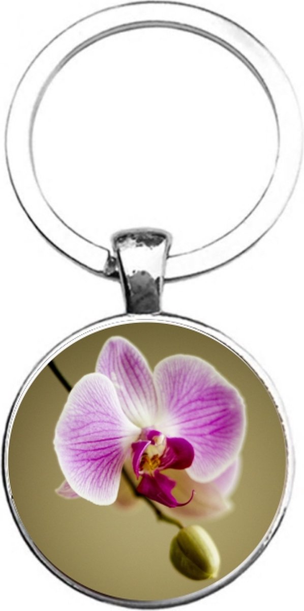Sleutelhanger Glas - Bloem