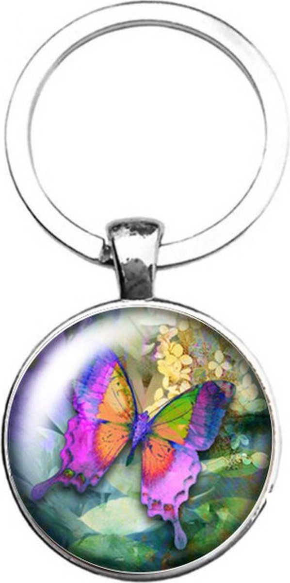 Sleutelhanger Glas - Vlinder