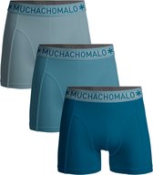 Muchachomalo Heren Boxershorts 3 Pack - Normale Lengte - S - 95% Katoen - Mannen Onderbroek met Zachte Elastische Tailleband