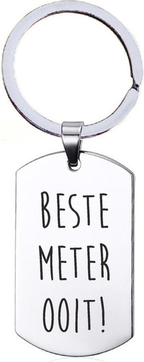 Sleutelhanger RVS - Beste Meter Ooit