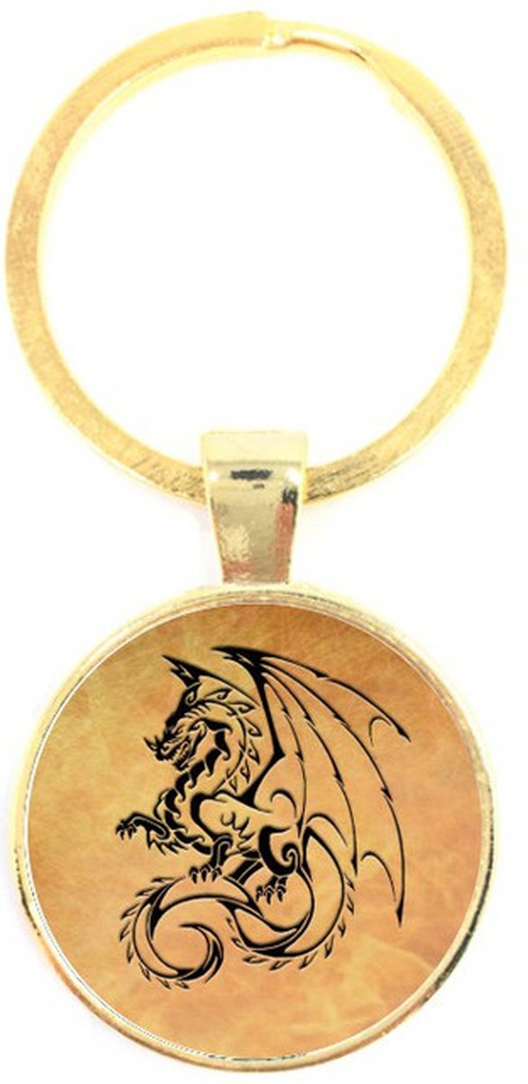 Sleutelhanger Glas - Draak