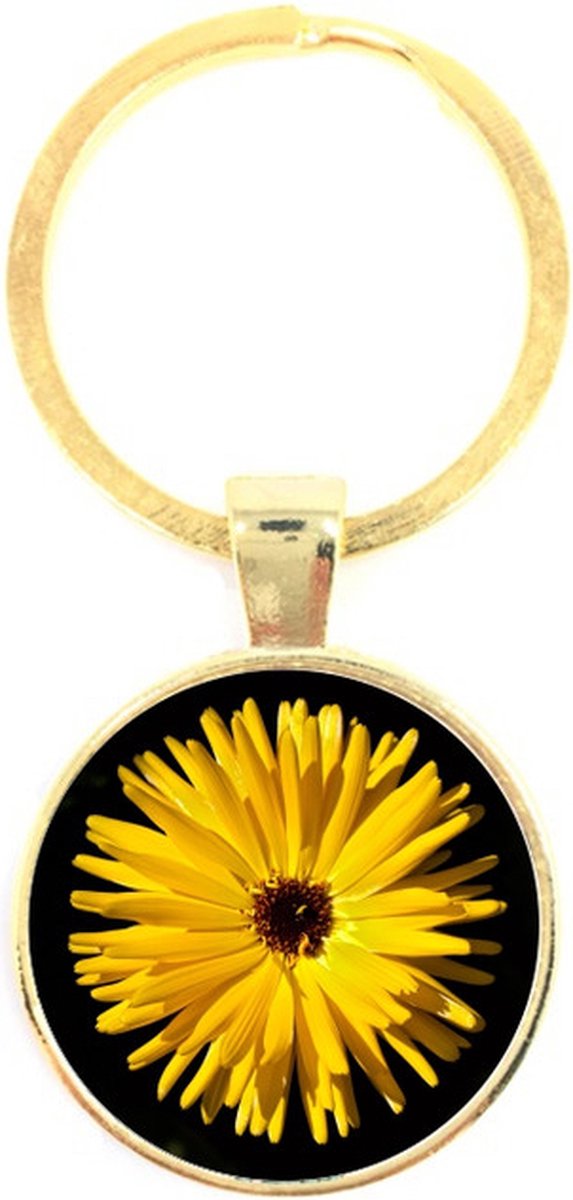 Sleutelhanger Glas - Bloem