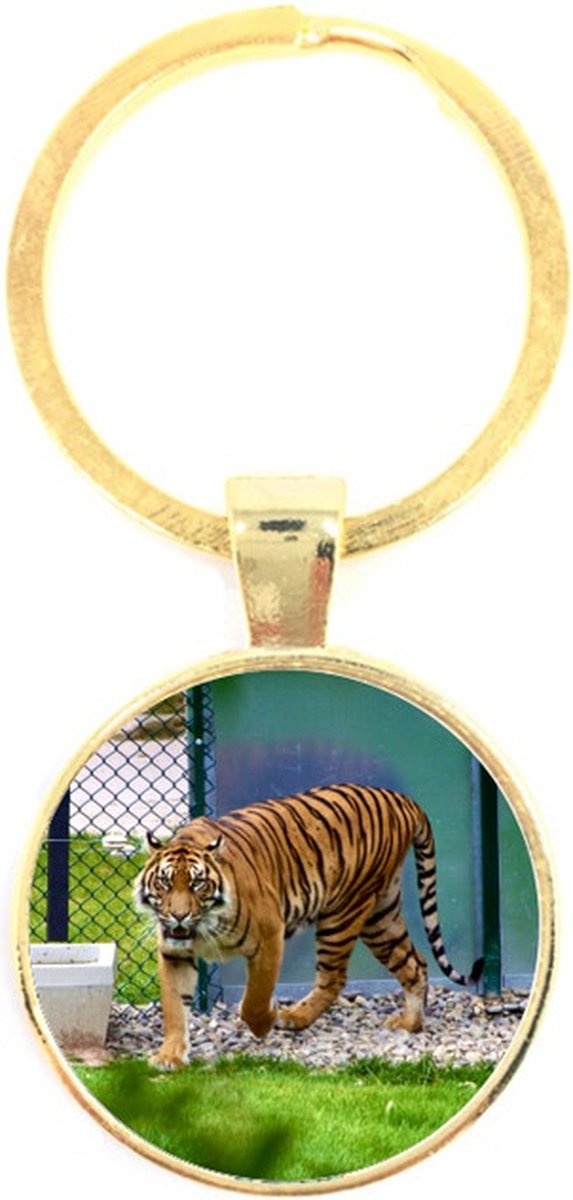 Sleutelhanger Glas - Tijger