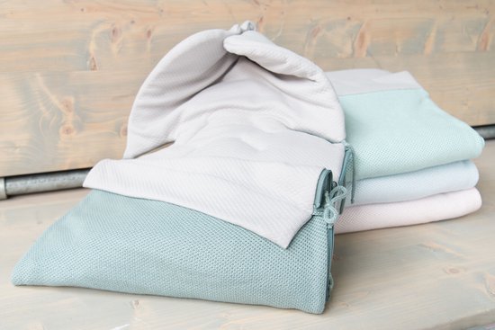 Baby's Only Zomer voetenzak autostoel 0+ Classic - Stonegreen - Geschikt voor drie- en vijfpuntsgordel — afbeelding 2
