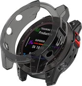 Strap-it TPU case - zwart bescherm hoesje geschikt voor Garmin Fenix 7x / 7x Solar - zwarte beschermhoes voor Garmin Fenix 7X