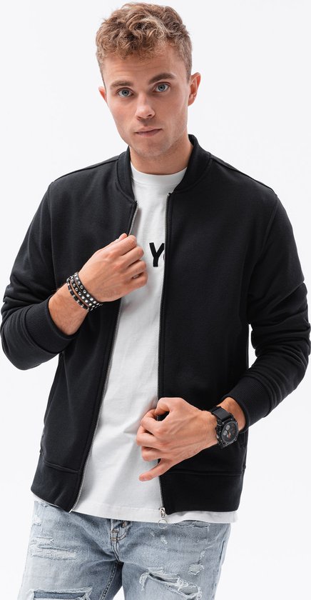 Russell Heren Authentieke Sweatshirt met volledige ritssluiting / Hoodie (Franse marine