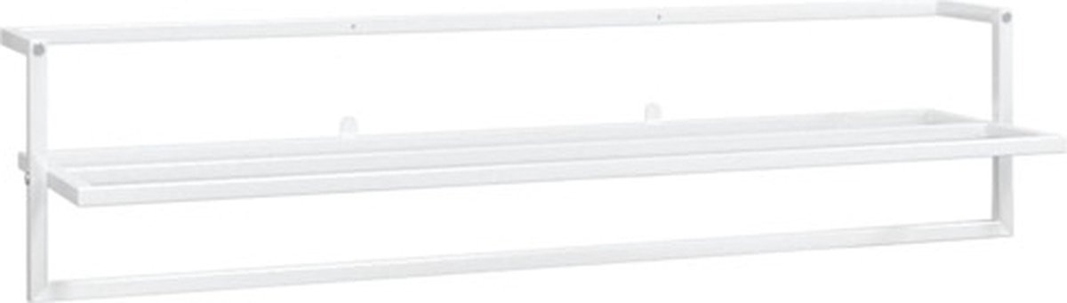 vidaXL Handdoekenrek 95x25x22 cm ijzer wit
