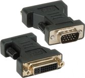 TECHly IADAP-DVI-9100 VGA / DVI Adapter [1x VGA-stekker - 1x DVI-bus 24+5-polig] Zwart