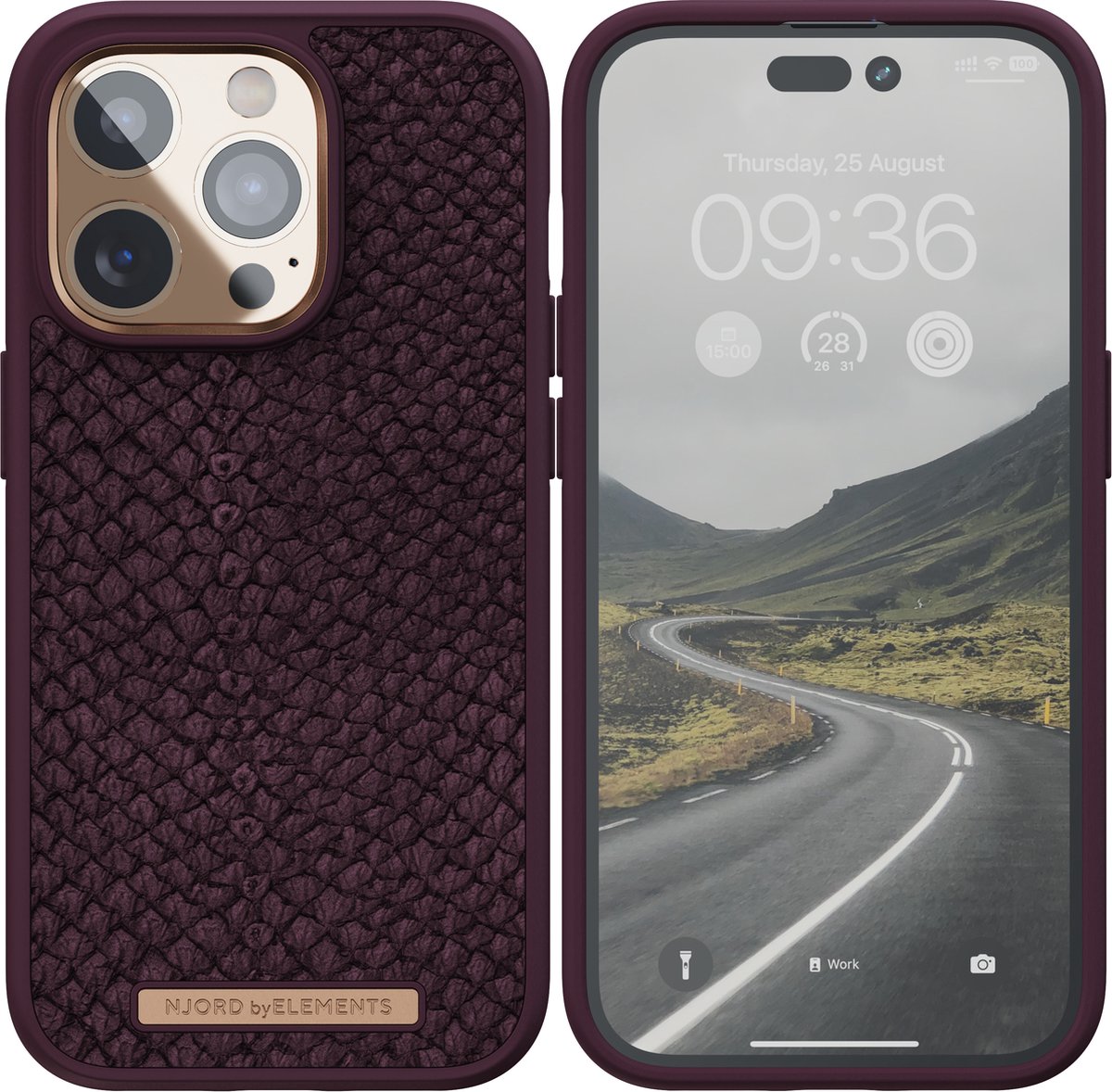 Njord byELEMENTS iPhone 14 Pro hoesje - Back Cover Telefoonhoesje - Rust