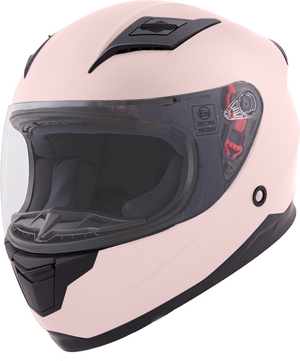VINZ Cabot Kinderhelm / Motorhelm / Scooterhelm - Roze