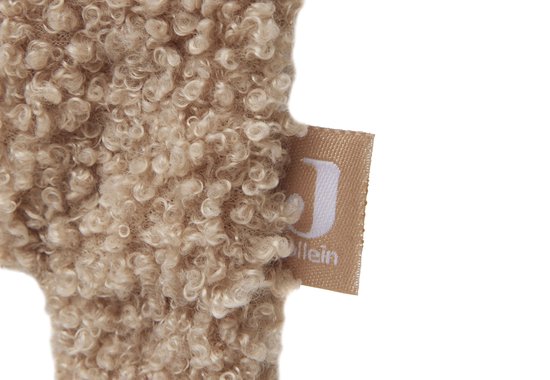 Beige teddy speenkoord met Jollein logo.