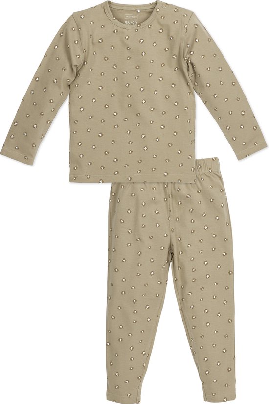 Meyco Baby Mini Panther pyjama - sand - 110/116