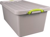 Really Useful Box de rangement recyclée 82 l, emboîtable, grise 3 pièces