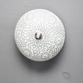 Oosterse mozaïek plafondlamp Turkish Design | 2 lichts | grijs | glas / metaal | Ø 25 cm | eetkamer / woonkamer / slaapkamer | sfeervol / traditioneel / modern design