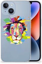 Telefoonhoesje Geschikt voor iPhone 14 Back Cover Siliconen Hoesje Super als Cadeautjes voor Jongens Lion Color
