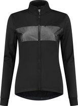 Rogelli Attq Dames Winter Fietsjack - Winddicht - Zwart/Grijs