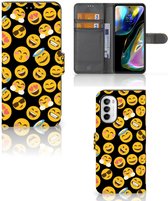 Flip Cover Motorola Moto G52 | Moto G82 Telefoon Hoesje Emoji