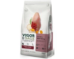 Vigor & Sage Hondenvoer Regular Puppy Well-Being Gojiberry 12 kg