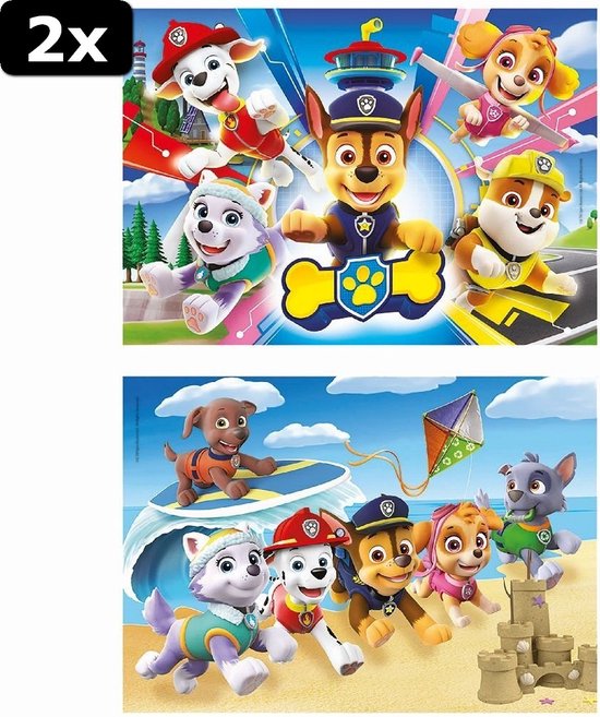 2x Clementoni SuperColor Puzzel Paw Patrol 2x20 Stukjes | bol.com