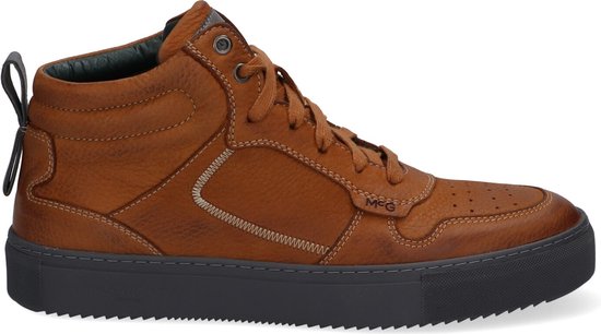 McGregor Heren Sneakers - Bruin - Hoge Sneakers - Leer - Veters