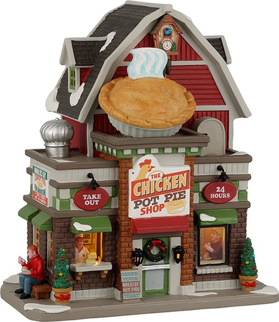 Lemax - The Chicken Pot Pie Shop, B/o Led - Kersthuisjes & Kerstdorpen