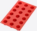 Lékué Mini-Canelé-bakvorm, siliconen, rood, 18 bakvormen